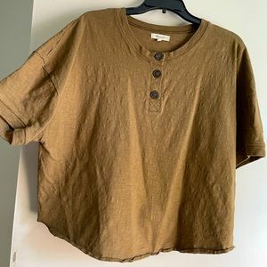 Madewell slouchy crop top. Size XL